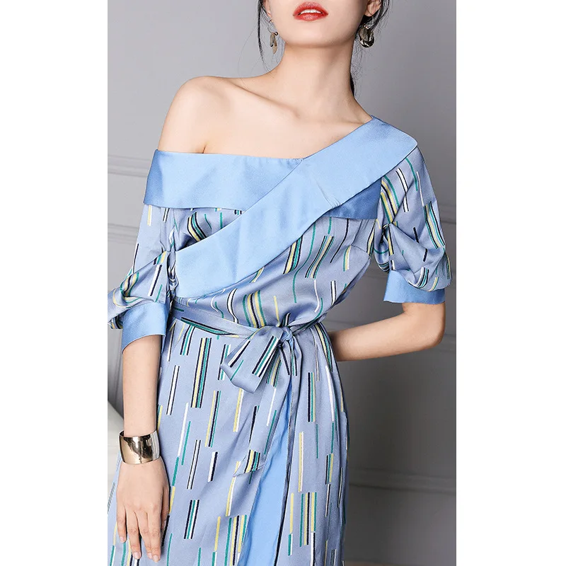 

summer women dress French Vintage Niche Very Fairy of Platycodon Grandiflorum Dress