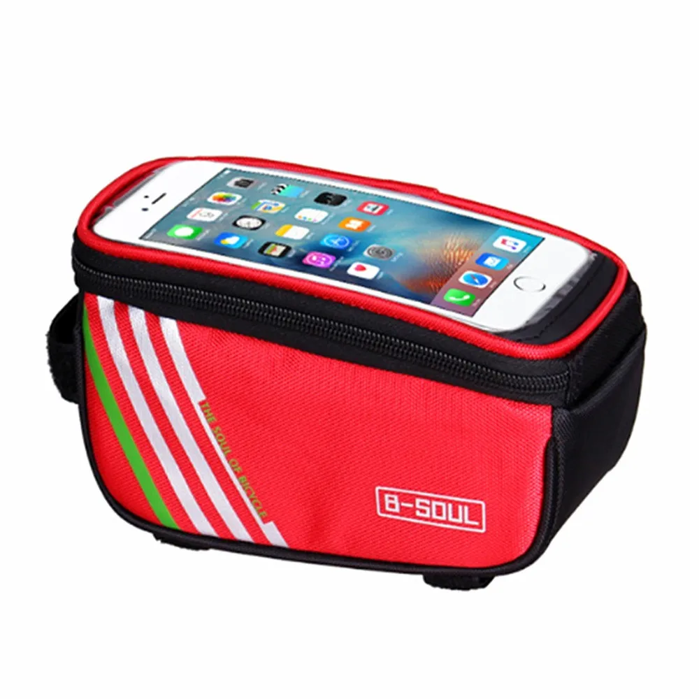 Clearance Bicycle Bag  5.5Inches Blue Red Black Orange portable wearable multifunctional waterproof bike Bicycle Bag  for Smart Phone 1