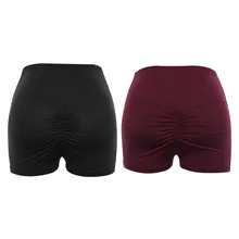 Женские шорты для тренажерного зала спортивные женские облегающая фитнес шорты для занятий йогой с высокой талией