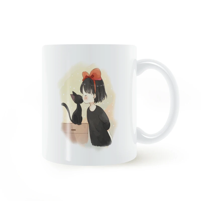 Маленькая ведьма и Черный кот аниме Kiki's Доставка Кружка Кофе Молоко