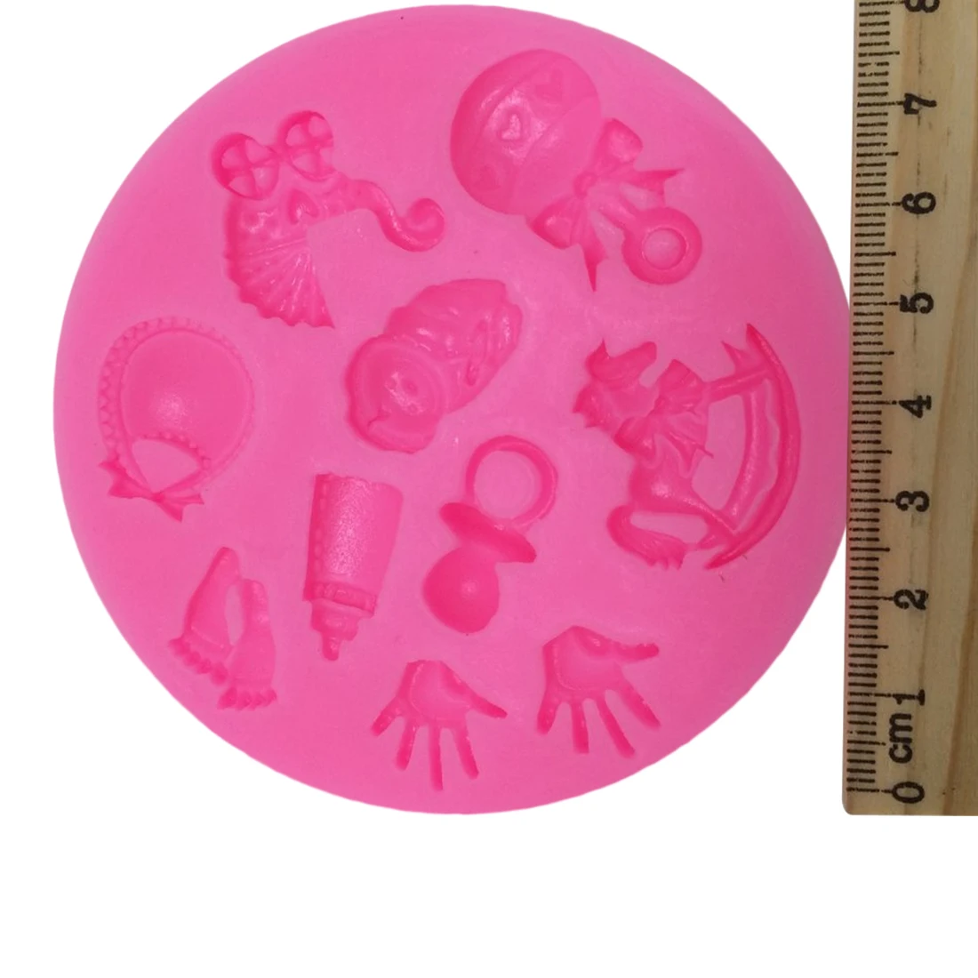 

Newest!Baby Shower Party stroller hand bottle Trojan silicone mold soap chocolate fondant cake decoration baking DIY tool