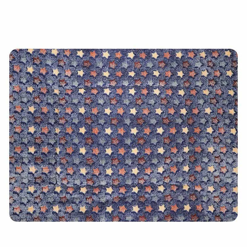 navy blue Одеяло HEYPET для домашних животных большая кровать для собак и кошек теплая зимняя печатная Конура для кошек Коралловая флисовая подушка для собак Одежда для домашних животных - Цвет: navy blue