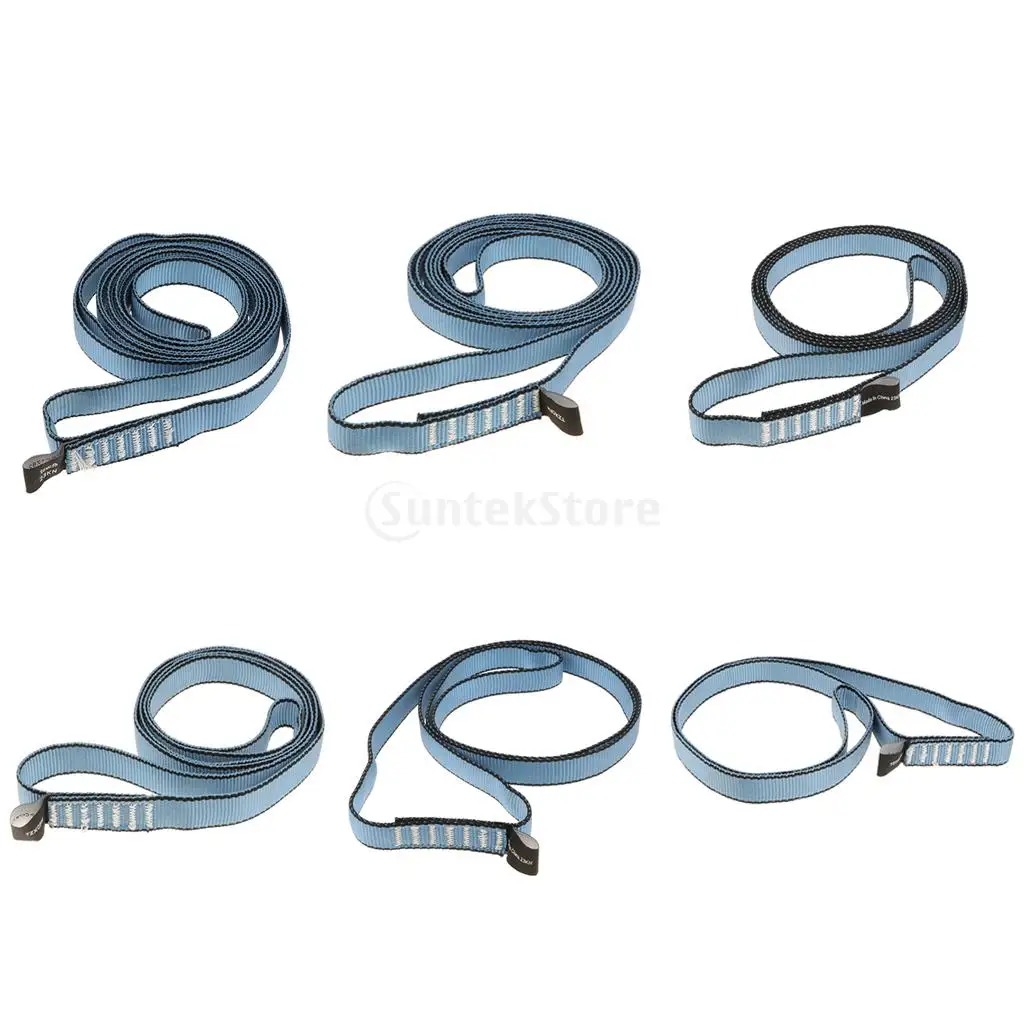 MagiDeal 23KN Climbing Sling Fall Protection Rescue Safety Webbing Strap Belt Mountaineering Rappelling Safe Wide Rope