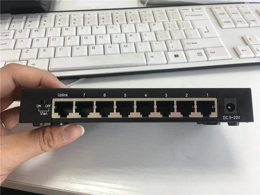 Kuwfi Portas Gigabit Switch Ethernet Smart Switcher Alto Desempenho 1000mbps Rede Rj45 Hub Internet Splitter 8 - Imagem 6