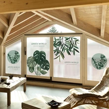 Скандинавские клеящиеся электростатические матовые стеклянные наклейки декоративные непрозрачные оконные наклейки для ванной комнаты оконные наклейки