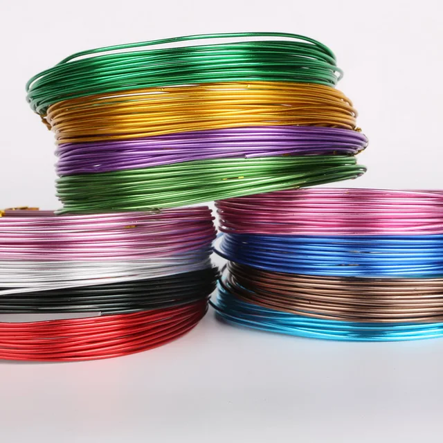 colored anodized aluminium wire jewelry craft soft 2.5mm 10 gauge wire 3m/sheaf DIY jewelry