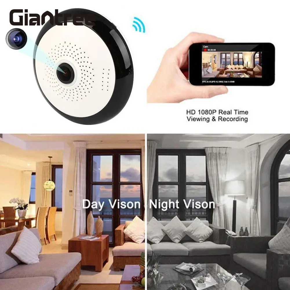 

Panoramic Camera 1.3MP Phone Remote Premium Webcam 360 Degree Video Recorder Cam Mini Camcorder