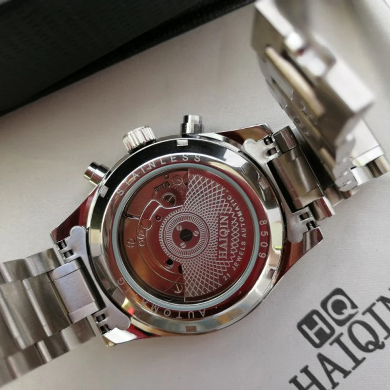 HAIQIN hombres/hombres relojes de marca superior automático de lujo/mecánico/reloj de lujo para hombre reloj deportivo reloj de pulsera para hombre hombre tourbillon - 5