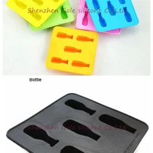 100 шт. бутылки формы силиконовые формы Пособия по кулинарии Инструменты печенья формы льда Ice Лотки Инструменты для мороженого лоток для льда силикона Инструменты