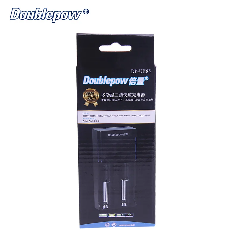 2 слота Doublepow DP UK85 USB ЖК индикатор Интеллектуальное Быстрое зарядное устройство +