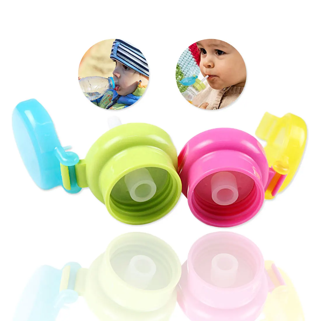 Крышка крышки бутылки для питьевой воды замена с PP силиконовым пищевым бутылкой