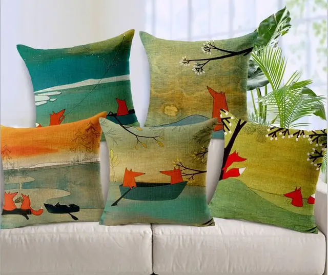 Decorative Cushion Covers Cartoon Red Fox Sofa Throw Pillows Sage New Sage Green Decorative Pillows Decorative Cushion Covers Cartoon Red Fox Sofa Throw Pillows Sage New Sage Green Decorative Pillows