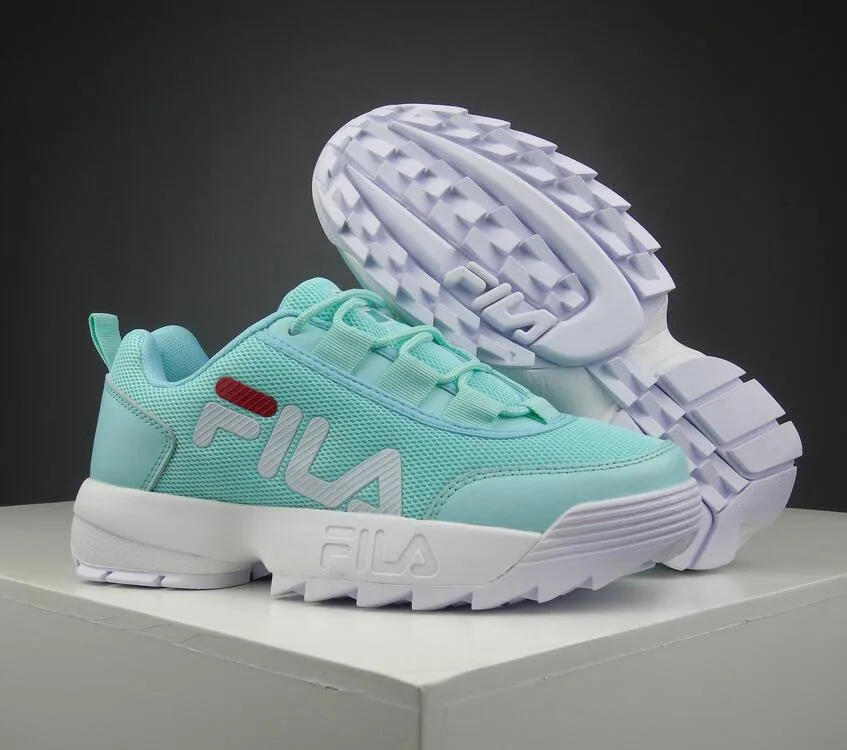 

Filas Shoes Disruptor Ii 2 Retro Platform Sneakers Women Pink Gray Running Shoes Zapatos De Mujer Height Increasing Sports Shoes