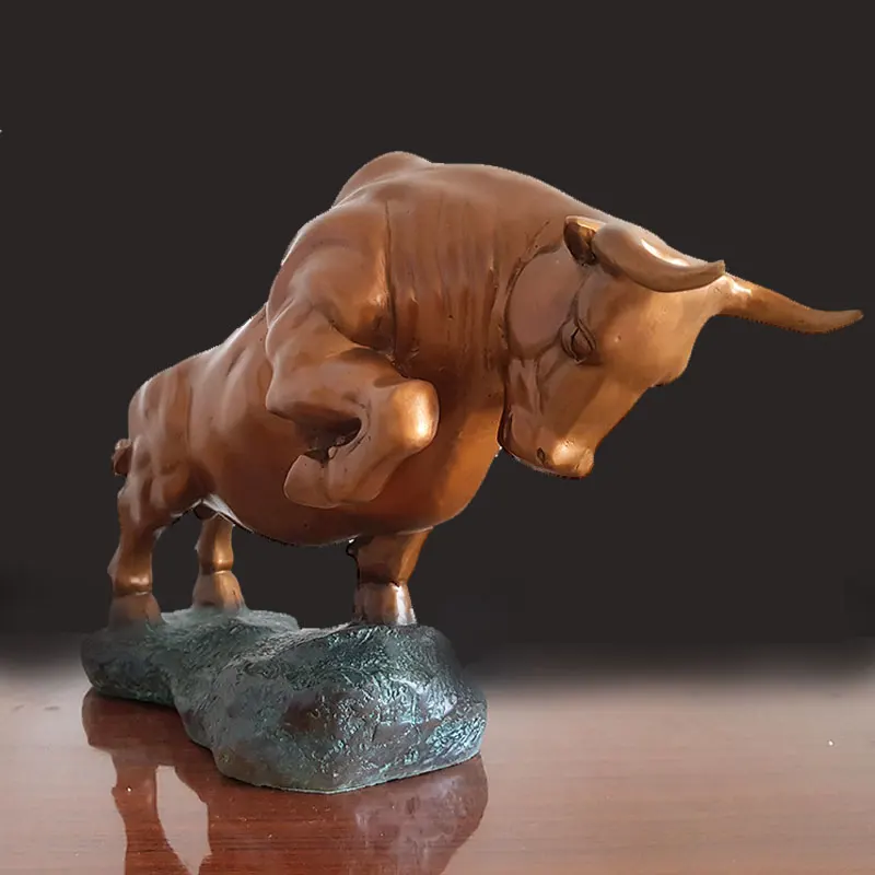 

Hot Designs Art Decoration Sculpture Bronze Bull OX Cow Cattle Statue Figurine