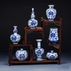 Antique Jingdezhen Handpainted Blue and White Porcelain Vases Creative Small Flower Vase Handmade Home Furnishing Aticles 2