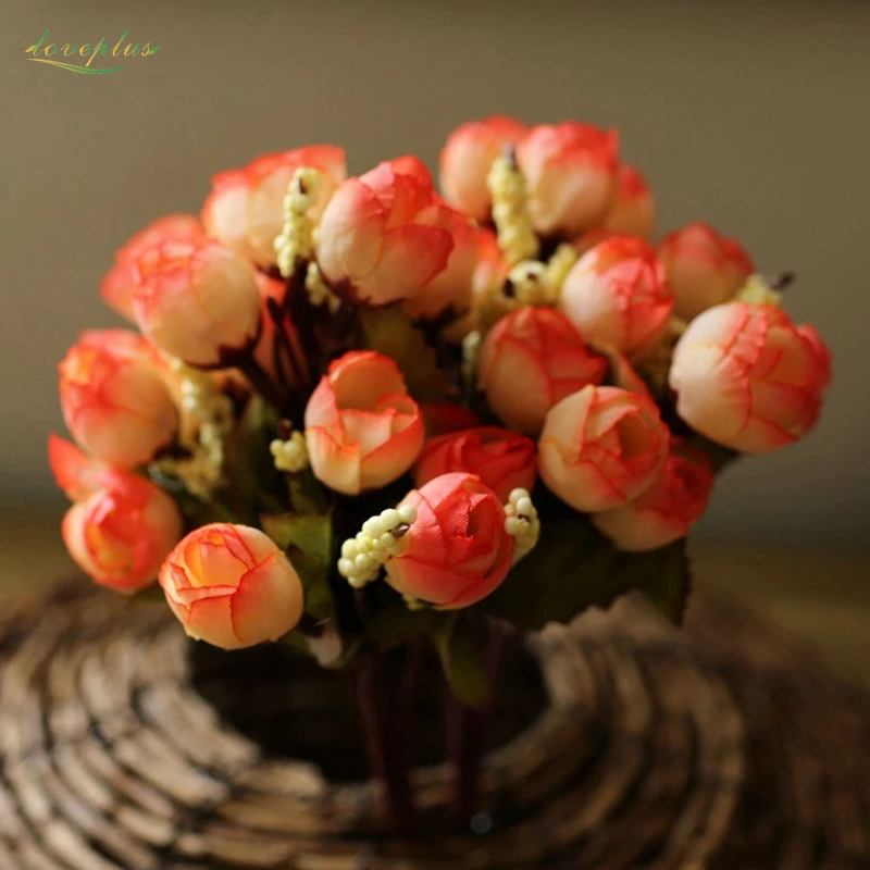 Zinmol Silk Rose Flower Artificial Flowers Vivid Fake Leaf for Home Wedding Decoration Garden Table Decor Small Rose 6 colors Zinmol Silk Rose Flower Artificial Flowers Vivid Fake Leaf for Home Wedding Decoration Garden Table Decor Small Rose 6 colors