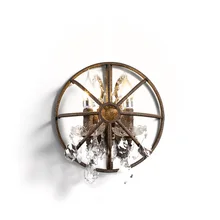Induatrial Loft Style Iron Wall Lamp Crystal Bedroom Living Room Wall Light Vintage Art Deco Restaurant Corridor Light Fixtures Induatrial Loft Style Iron Wall Lamp Crystal Bedroom Living Room Wall Light Vintage Art Deco Restaurant Corridor Light Fixtures