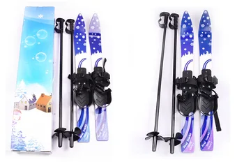 

1pc China Hot Sale Ski Snowboard With Ski Poles Bindings Boots For Junior Children Kids Beginner