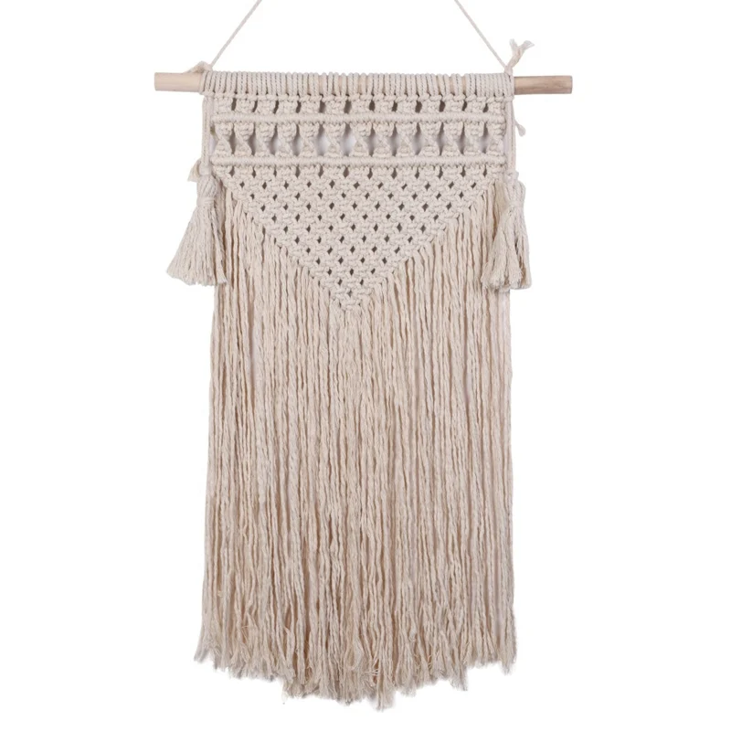 Handwoven хлопковой нитью Craft Уникальные украшения дома поставки чешские ручной кисточкой гобелен веревки гобелен