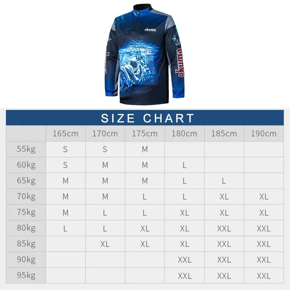 Оригинальная одежда для рыбалки OKUMA, рубашки для рыбалки, Майки для рыбалки, дышащие впитывающие пот солнцезащитные, для спорта на открытом воздухе