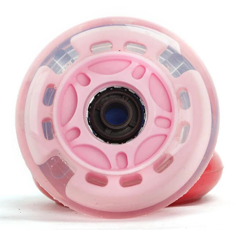 8 قطعة/الوحدة 70 ملليمتر اللمعان الساطع أحذية التزلج الأسطوانة عجلات سباق التعرج/الكبح Rollerblade بو التزلج على الجليد عجلات 3 اللون