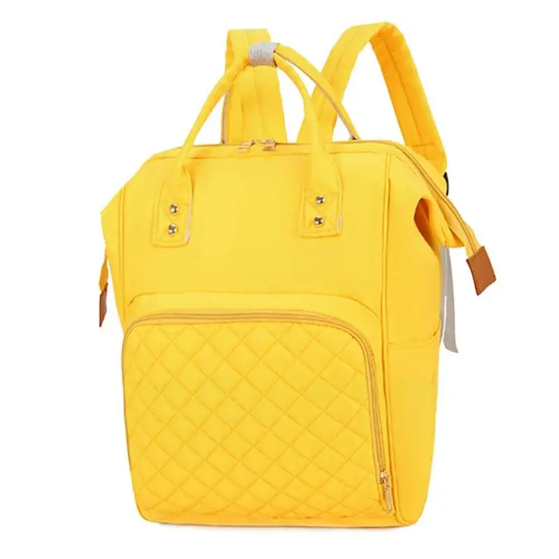 

Pure Color Mommy Travel Backpacks Big Nylon Maternity Nappy Top-handle Bags