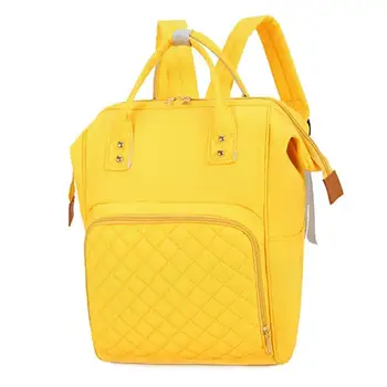 

Pure Color Mommy Travel Backpacks Big Nylon Maternity Nappy Top-handle Bags