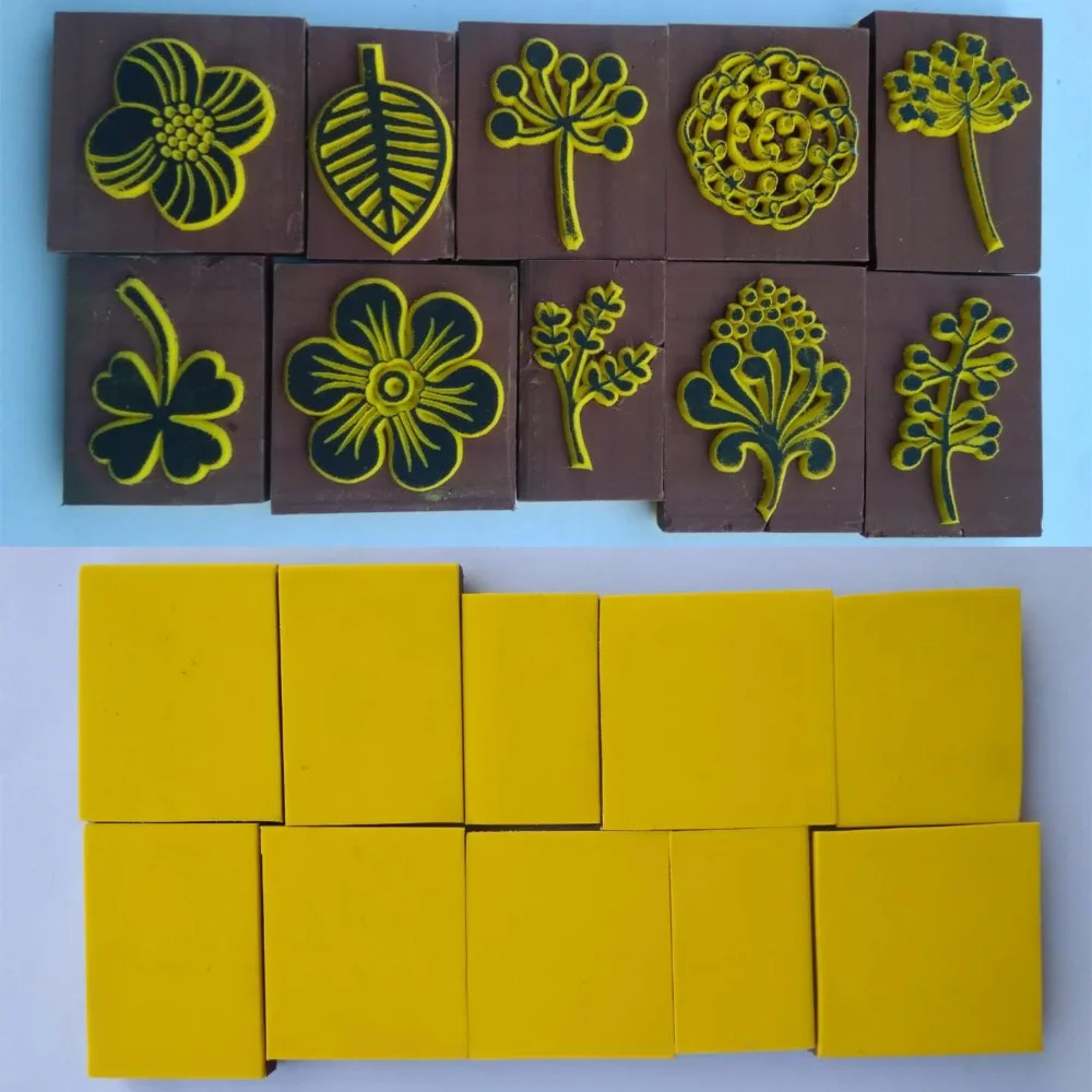 Handmade rubber stamp 1-4