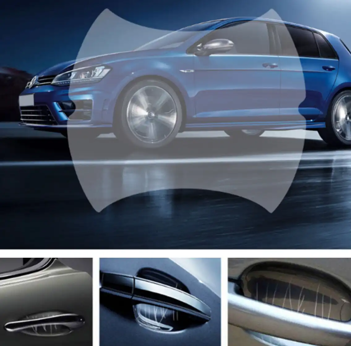 4/лот автомобильная ручка Защитная Пленка Наклейки Аксессуары для subaru impreza renault