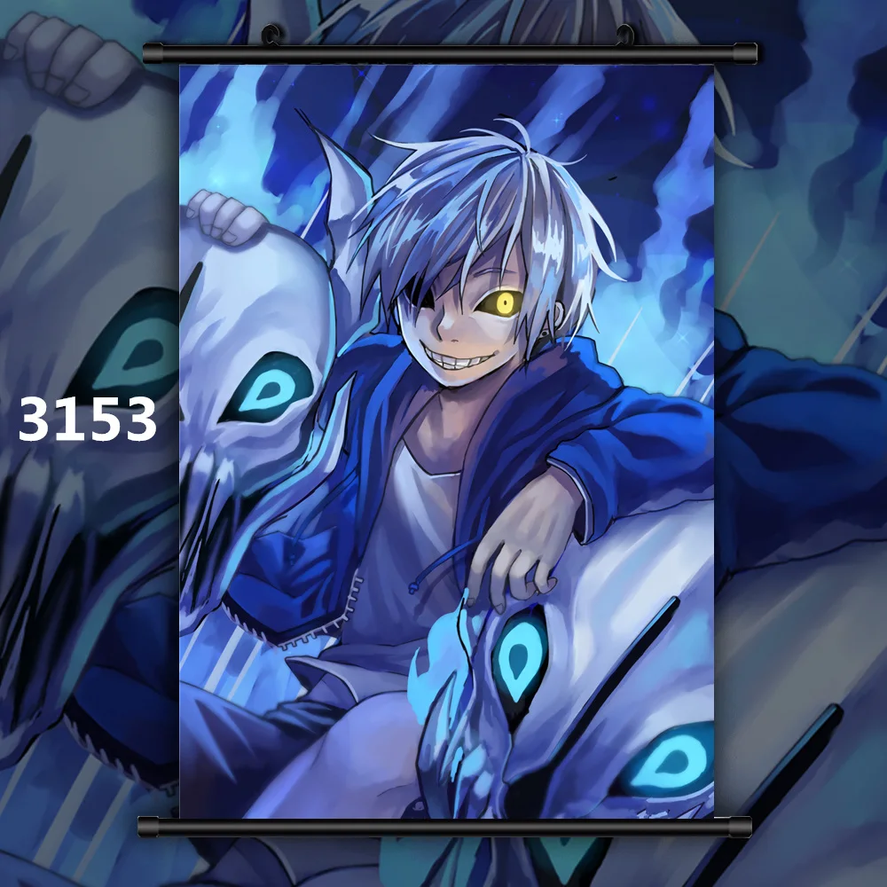 Animation Art Characters Anime Undertale Sans Wall Poster Scroll Cosplay 3153 Collectibles