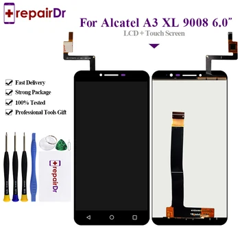 

6.0'' LCD Screen For Alcatel One Touch A3 XL OT9008 9008 9008X Lcd Display Touch Screen Digitizer Assembly Replacement