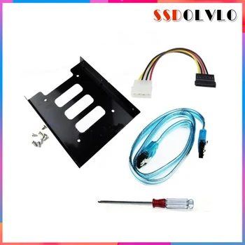 

2.5'' SSD HDD To 3.5'' Mounting Adapter Bracket Dock Hard Drive Holder For 120 128 240 256 360 480 960 GB