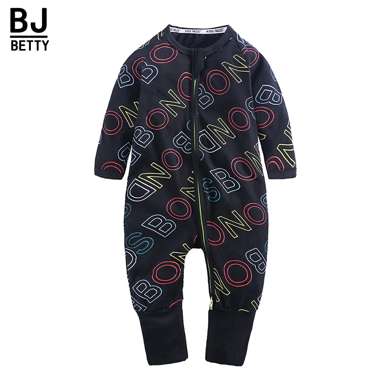

Newborn Baby girl Clothes Long Sleeve cotton letter rompers Baby Boys Pajamas kids unisex toddler Infant jumpsuit 0-2Y BBR2264