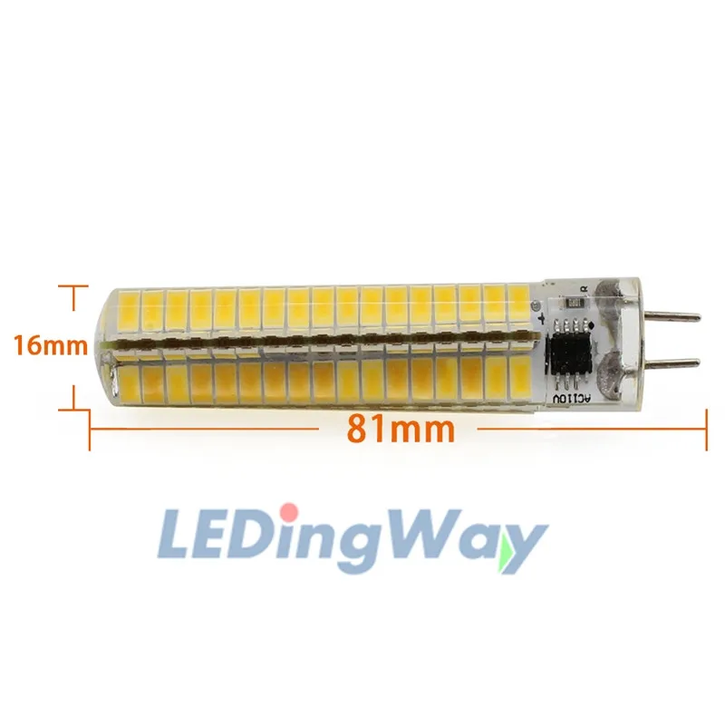Светодиодный силиконовый светильник с регулируемой яркостью GY6.35/G4/BA15D/E11/E12/E14/E17/G9 5 Вт Светодиодный светильник-кукуруза 136 SMD 5730 110 В 220 В белый теплый белый