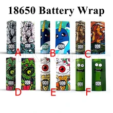 5 шт. 18650 батарея обёрточная бумага Наклейка Обложка кожа для 18650 батарея Vape аксессуары для электронных сигарет ODB серии Чехол