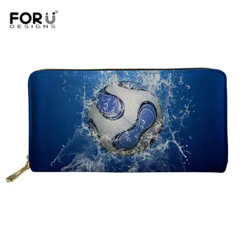 

FORUDESIGNS 2019 Long Women Wallets Foot-ball Pattern Fashion Multi-Functional Purse Handbag Daily Use Clutches Bolsa Feminina