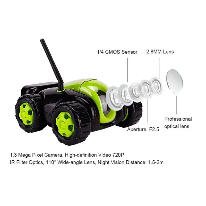  Wifi App Controlled Robot Toy Cloud Rover Remote Control Tank with FPV HD Camera RC Vehicle VR Wire