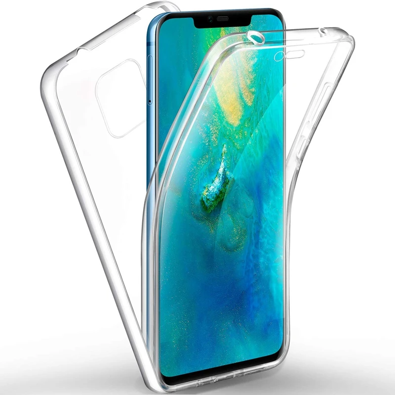 Прозрачный чехол с поворотом на 360 градусов для Huawei P20 P30 P8 Mate 10 20 Lite Pro Nova 3 3i Honor 7S 7A 7C