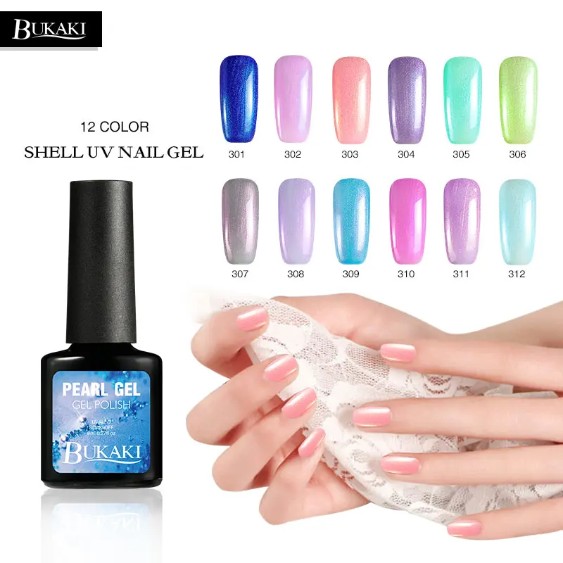 

Mermaid Mermaid Nail Polish Glitter Shell Hybrid Varnish Manicure Nail Paint Color Gel Polish Pearl Enamel Nail Art Lacquer