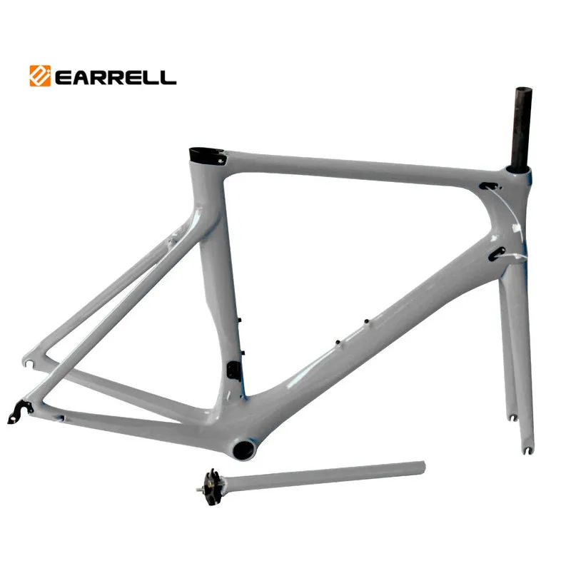 

EARRELL 2018 New Carbon Road Bike Frame no logo brompton Di2 and Mechanical 50/53/56CM bike Frame bicycle frame