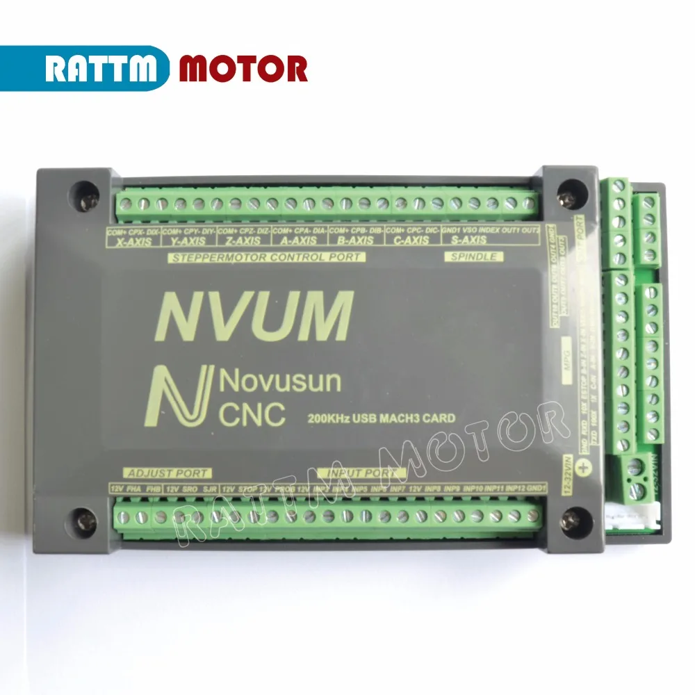 【DE】3 Axis 200KHZ USB Mach3 NVUM CNC Controller Motion Card for Stepper Motor
