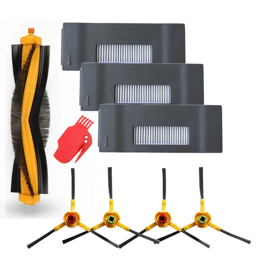 Accessory Kit for DEEBOT M80 Pro Ecovacs Deebot DT85 DT83 DM81 DM85 Robot Vacuum Cleaner Pack of 1 Main Brush 3 Hepa Filter | Бытовая