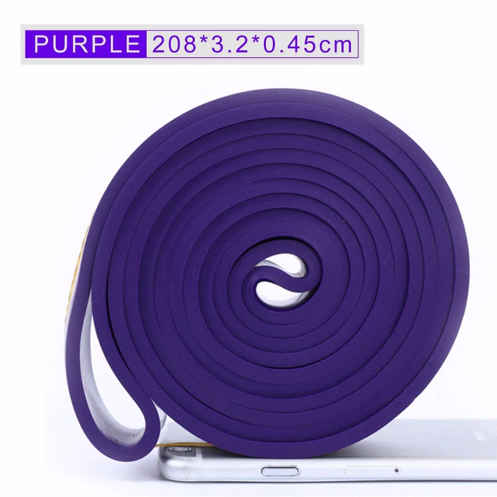 Fitness Resistance Bands Rubber Pull Up Bands Gym Strength Training Equipment 208cm Power Latex Band Loop Strap