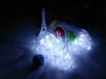 

[Seven Neon]Battery power 1.6M 10leds/3M 20leds star clip shape child room/Christmas/decoration/holiday led string light