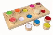 New Wooden Baby Toy Montessori Memory Touch Flap Baby Educational Toy Baby Gifts baby touch