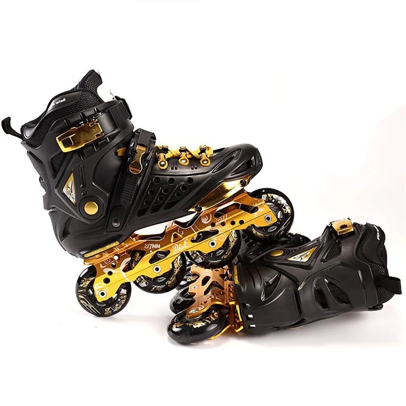 Adult Inline Skates Professional Slalom Roller Skates Shoes Sliding Free Skating Good As SEBA Patines En Linea 85A Wheels IA25 professional roller skates shoes street slalom sliding inline skates shoes pu roller aluminum alloy frame quad skates ia55