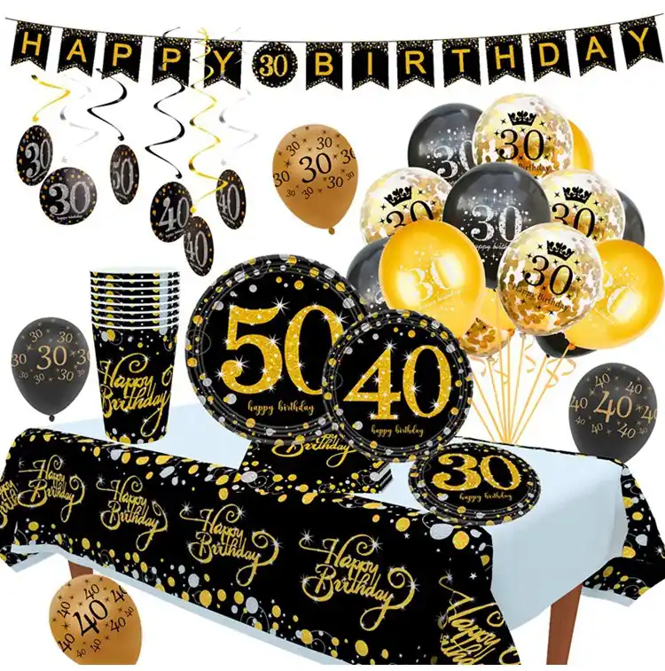 Huiran 30th 40th 50th Birthday Party Anniversary Decorations Anniversaire Adulte Decoration Party Tableware Cups Plates Towels Party Diy Decorations Aliexpress Huiran 30th 40th 50th Birthday Party Anniversary Decorations Anniversaire Adulte Decoration Party Tableware Cups Plates Towels Party Diy Decorations Aliexpress