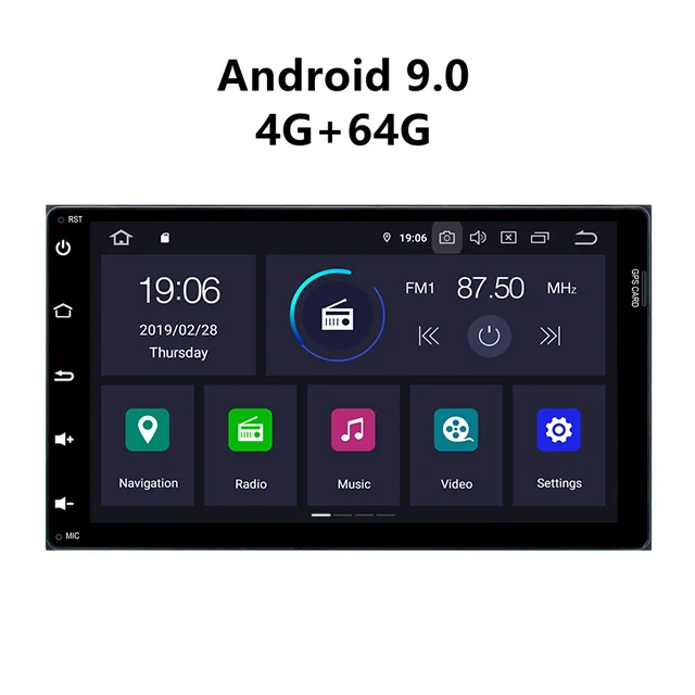 JSTMAX 9 ''Android 9,0 4G+ 64G ISP экран автомобиля Радио стерео плеер для Toyota corolla fortuner estima innova Prius gps