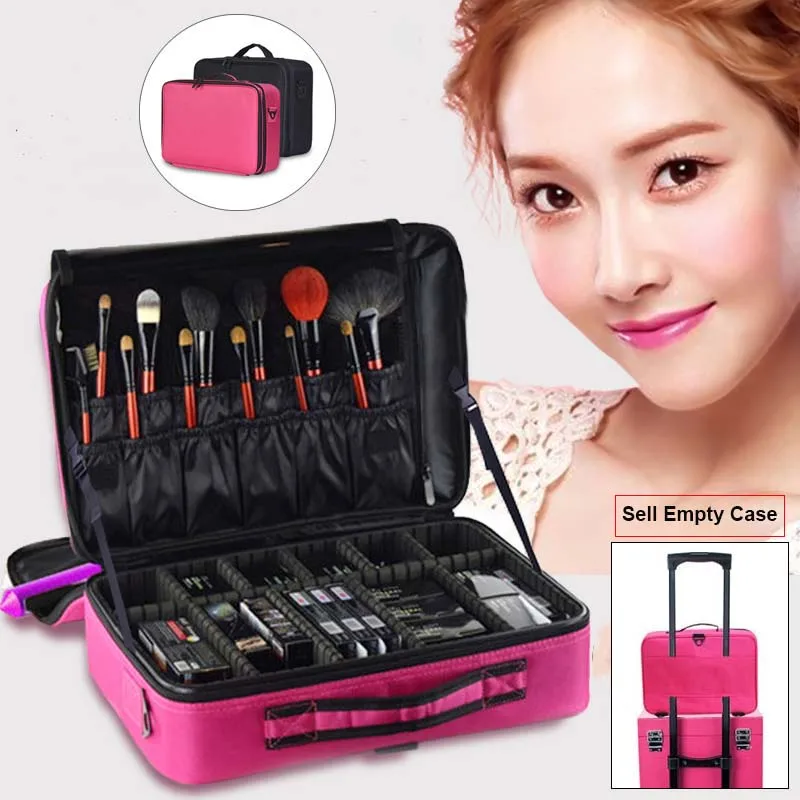 

Makeup Bag Organizer Professional Makeup Artist Box Larger Bags Cute Korea Suitcase Makeup Suitcase Makeup Brushes Tools Case