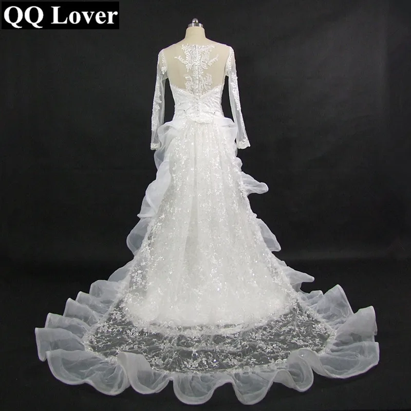 Женское богемное свадебное платье с длинным рукавом QQ Lover платье-Русалка со